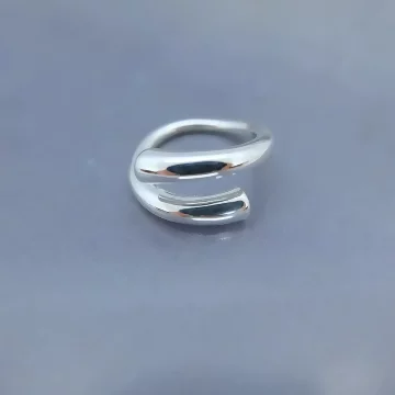 925銀飾×光面銀柱繞指×開口戒指.avif