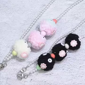 彩色煤炭球×手機斜背雙勾掛繩