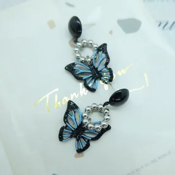 湛藍黑蝴蝶×吊墜耳環.avif