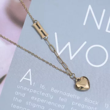 316鋼飾×H愛心×鎖骨項鍊×金色.avif