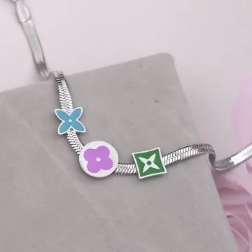 316鋼飾×小花朵 ×手鍊×玫瑰金.avif