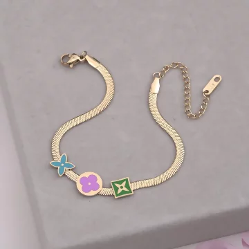 316鋼飾×小花朵 ×手鍊×玫瑰金.avif