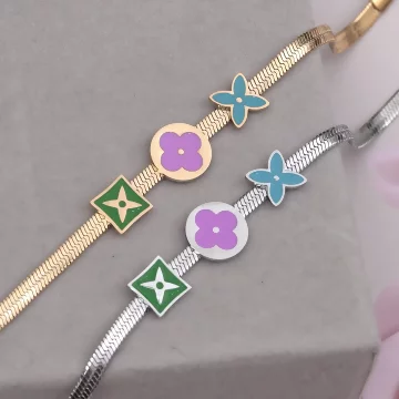 316鋼飾×小花朵 ×手鍊×玫瑰金.avif