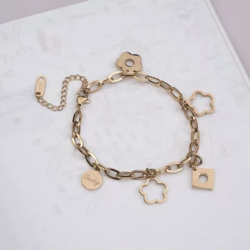 316鋼飾×小花朵 ×手鍊×玫瑰金.avif