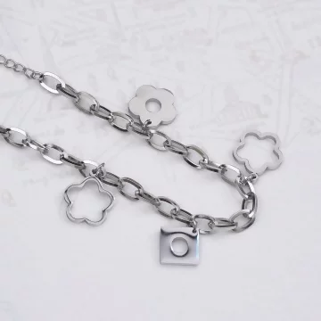 316鋼飾×小花朵 ×手鍊×玫瑰金.avif