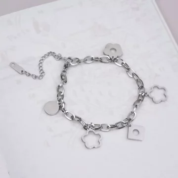 316鋼飾×小花朵 ×手鍊×玫瑰金.avif