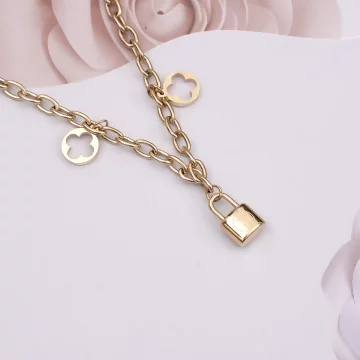 316鋼飾×小花朵 ×手鍊×玫瑰金.avif