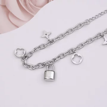 316鋼飾×小花朵 ×手鍊×玫瑰金.avif