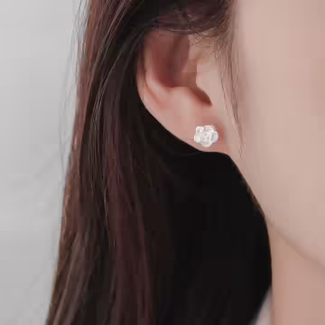 925銀針×小山茶花×耳環