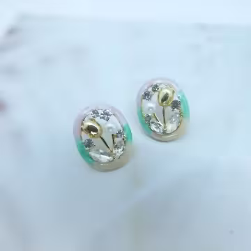 鬱金香花園×耳環 