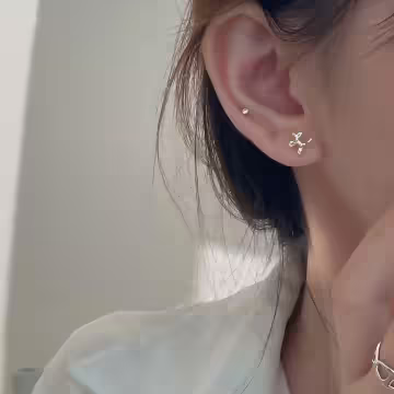 925銀針×氣球狗狗×耳環