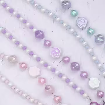 萌貓手掌糖果圓珠×手機斜背雙勾掛繩×粉紅