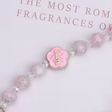 粉紅錦鯉小兔兔×手機腕帶掛繩