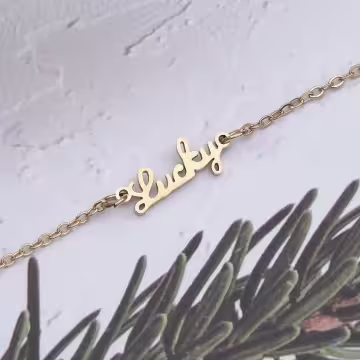 316鋼飾×Lucky好幸運×鎖骨項鍊×金色