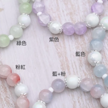 招財納福冰裂紋琉璃×固定式串珠手鍊 ×共五色.avif