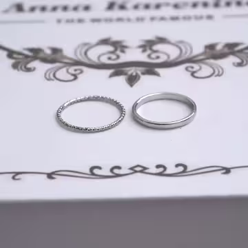 化蝶銀色×四套件戒指組