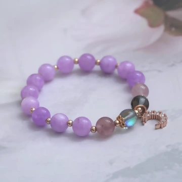 月光的紫色浪漫×固定式串珠手鍊.avif