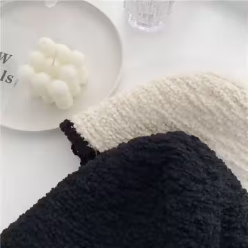 淑女毛絨漁夫帽×毛帽×黑色白邊