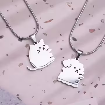 316鋼飾×汪喵一家親×姐妹閨蜜情侶項鍊組