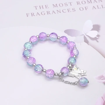 漸變冰裂蝴蝶琉璃×固定式串珠手鍊×共三色.avif