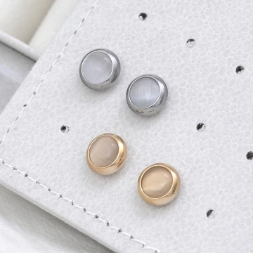 316鋼飾×貓眼圓形×耳釘×共二色.avif