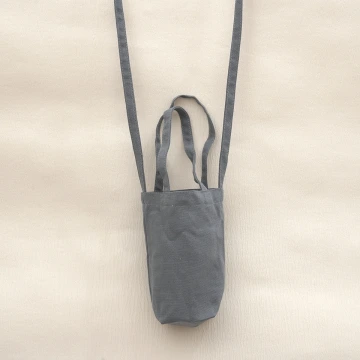 素面帆布水杯袋×手提兩用×斜背袋×深灰.avif