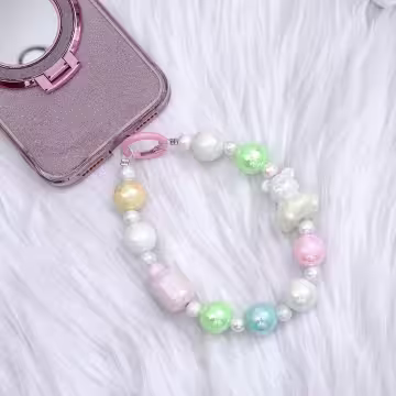 小熊寶貝奶瓶×手機腕帶掛繩×彩色