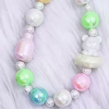 小熊寶貝奶瓶×手機腕帶掛繩×彩色