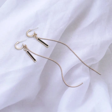 黑條一字優雅流蘇×吊墜耳環.avif