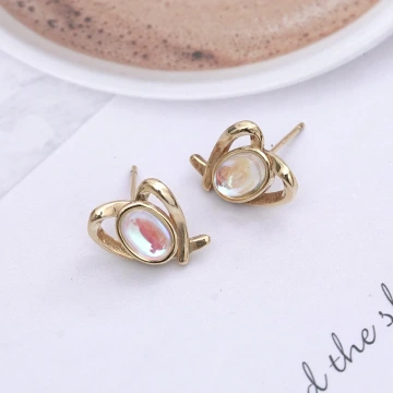 金線條愛心貓眼石×吊墜耳環.avif