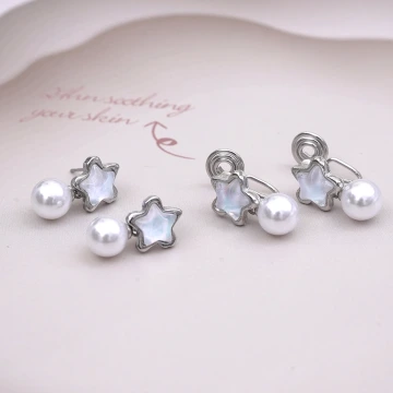 溫柔小星星珍珠×吊墜耳環.avif