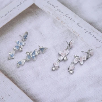 水晶簇漸變蝴蝶×耳環×共二色.avif