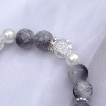 烏紫漸變爆花晶×固定式串珠手鍊.avif