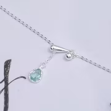 925銀飾&times;藍眼淚&times;鎖骨項鍊