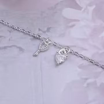 925銀飾&times;心鎖鑰匙&times;鎖骨項鍊