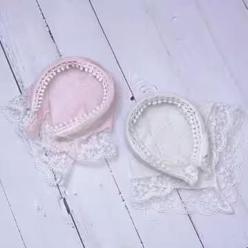 蕾絲頭巾造型&times;髮箍&times;共二色