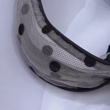 寬版蕾絲網格&times;髮箍
