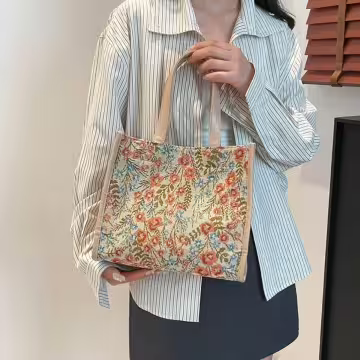 唯美小碎花×小手提袋×粉紅