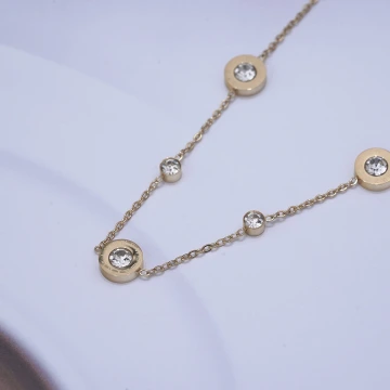 316鋼飾×小花朵 ×手鍊×玫瑰金.avif