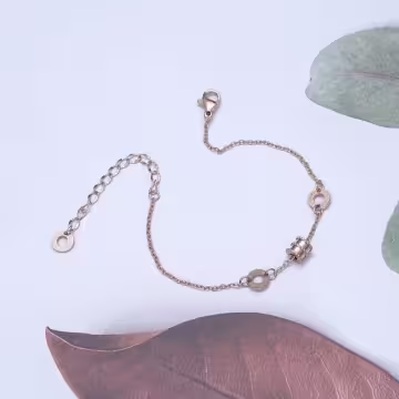 316鋼飾×羅馬數字小蠻腰 ×手鍊×玫瑰金