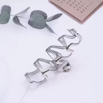 銀色大波浪×鯊魚夾