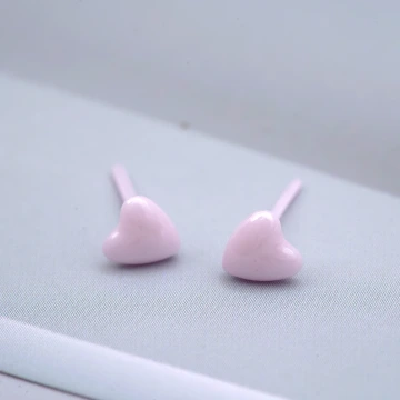 小愛心×陶瓷×養耳棒×二套件耳環組×粉紅.avif