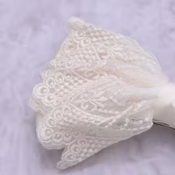 蕾絲緞面蝴蝶結&times;蝴蝶夾