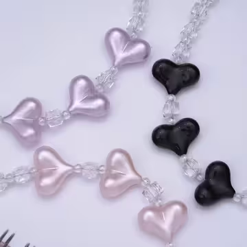 三心相連&times;手機腕帶掛繩&times;粉紅