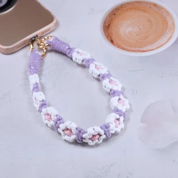 小花朵編織×手機腕帶掛繩×紫白.avif