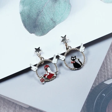 貓咪與雕魚燒×六套件單邊耳環組.avif