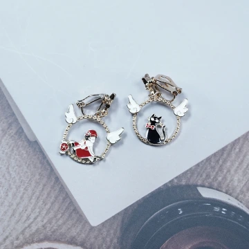 貓咪與雕魚燒×六套件單邊耳環組.avif
