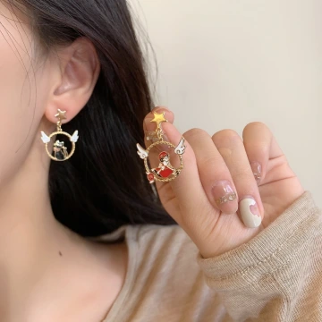 貓咪與雕魚燒×六套件單邊耳環組.avif