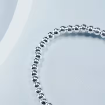 酷銀愛心星星&times;彈性繩手鍊