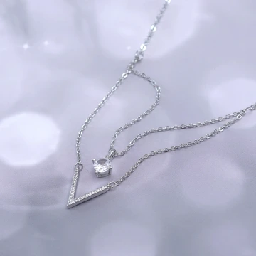 925銀飾×疊加V字單鑽×鎖骨項鍊.avif